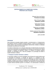 Proposta de Atuação - Cobertura Vacinal